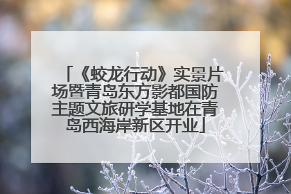《蛟龙行动》实景片场暨青岛东方影都国防主题文旅研学基地在青岛西海岸新区开业