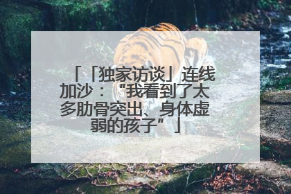 「独家访谈」连线加沙：“我看到了太多肋骨突出、身体虚弱的孩子”