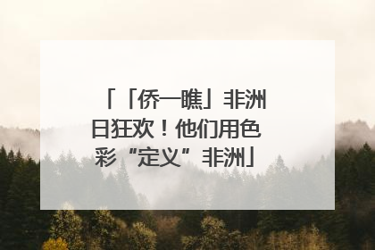 「侨一瞧」非洲日狂欢！他们用色彩“定义”非洲