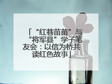 “红巷苗苗”与“将军县”学子笔友会：以信为桥共读红色故事