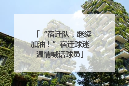 “宿迁队，继续加油！”宿迁球迷温情喊话球员
