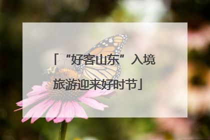 “好客山东”入境旅游迎来好时节