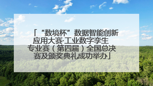 “数境杯”数据智能创新应用大赛·工业数字孪生 专业赛（第四届）全国总决赛及颁奖典礼成功举办