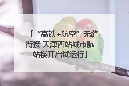 “高铁+航空”无缝衔接 天津西站城市航站楼开启试运行