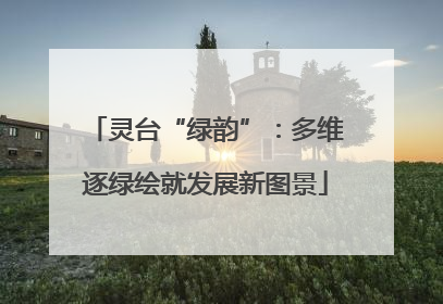灵台“绿韵”：多维逐绿绘就发展新图景