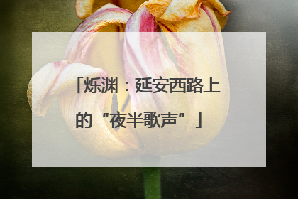 烁渊：延安西路上的“夜半歌声”
