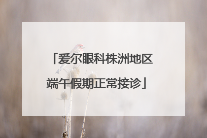 爱尔眼科株洲地区端午假期正常接诊