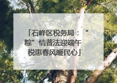 石峰区税务局：“粽”情普法迎端午 税惠春风暖民心