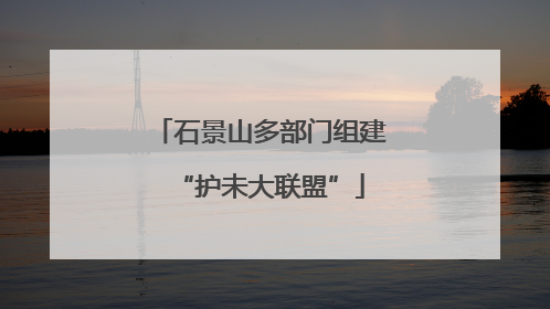 石景山多部门组建“护未大联盟”