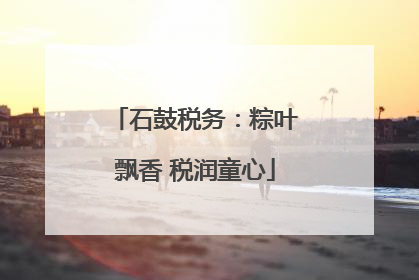 石鼓税务：粽叶飘香 税润童心