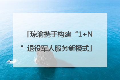 琼渝携手构建“1+N”退役军人服务新模式
