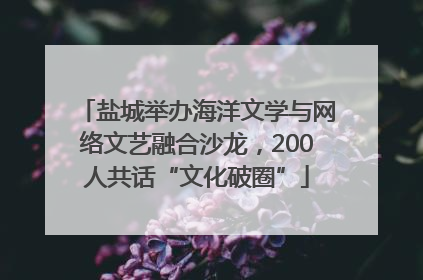 盐城举办海洋文学与网络文艺融合沙龙，200人共话“文化破圈”