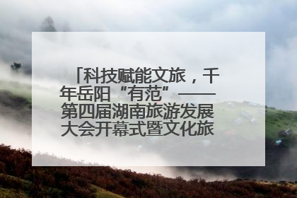 科技赋能文旅，千年岳阳“有范”——第四届湖南旅游发展大会开幕式暨文化旅游推介会侧记