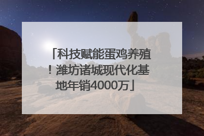 科技赋能蛋鸡养殖！潍坊诸城现代化基地年销4000万