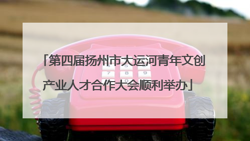 第四届扬州市大运河青年文创产业人才合作大会顺利举办
