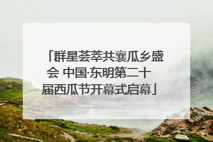 群星荟萃共襄瓜乡盛会 中国·东明第二十届西瓜节开幕式启幕