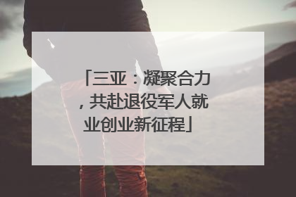 三亚：凝聚合力，共赴退役军人就业创业新征程