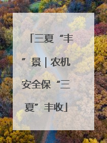 三夏“丰”景｜农机安全保“三夏”丰收