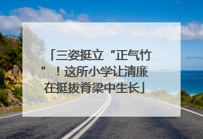 三姿挺立“正气竹”！这所小学让清廉在挺拔脊梁中生长