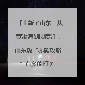 上新了山东｜从黄渤海到印度洋，山东版“零碳攻略”有多能打？