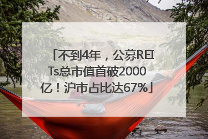 不到4年，公募REITs总市值首破2000亿！沪市占比达67%