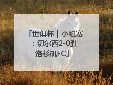 世俱杯｜小组赛：切尔西2-0胜洛杉矶FC