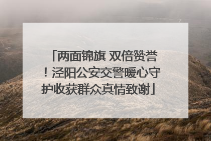 两面锦旗 双倍赞誉！泾阳公安交警暖心守护收获群众真情致谢