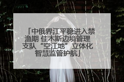 中俄界江平稳进入禁渔期 佳木斯边境管理支队“空江地”立体化智慧监管护航