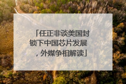 任正非谈美国封锁下中国芯片发展，外媒争相解读