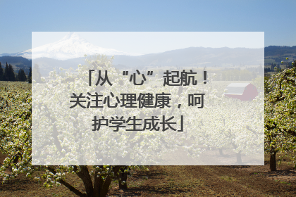 从“心”起航！关注心理健康，呵护学生成长