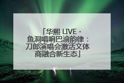 华熙 LIVE・鱼洞唱响巴渝韵律：刀郎演唱会激活文体商融合新生态