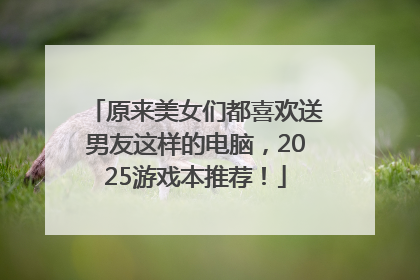 原来美女们都喜欢送男友这样的电脑，2025游戏本推荐！