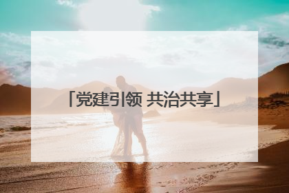 党建引领 共治共享