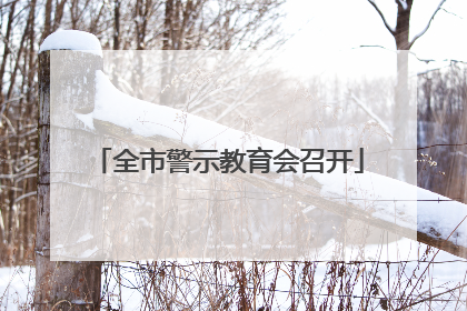 全市警示教育会召开