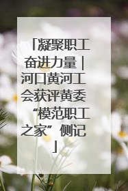 凝聚职工奋进力量｜河口黄河工会获评黄委“模范职工之家”侧记