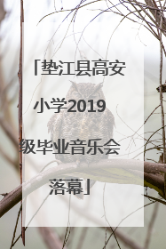 垫江县高安小学2019级毕业音乐会落幕