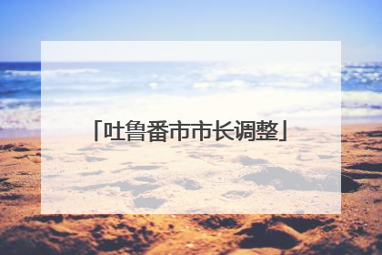 吐鲁番市市长调整