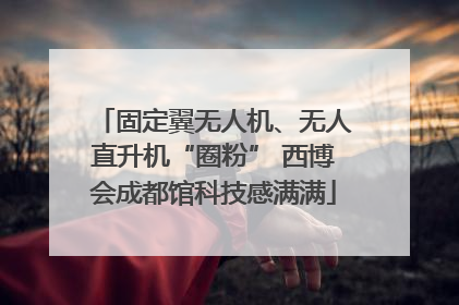 固定翼无人机、无人直升机“圈粉” 西博会成都馆科技感满满