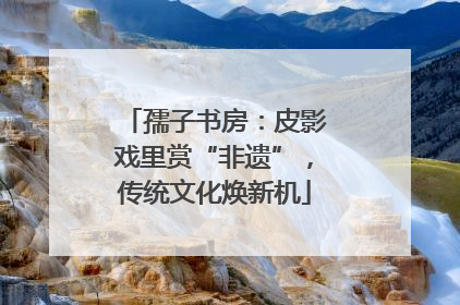 孺子书房：皮影戏里赏“非遗”，传统文化焕新机