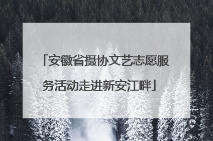 安徽省摄协文艺志愿服务活动走进新安江畔