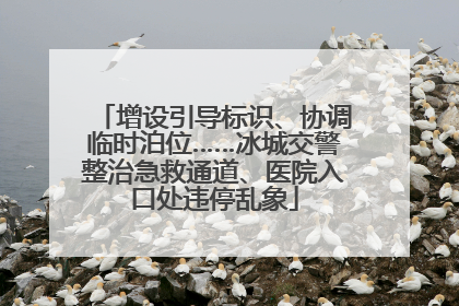 增设引导标识、协调临时泊位……冰城交警整治急救通道、医院入口处违停乱象