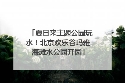 夏日来主题公园玩水！北京欢乐谷玛雅海滩水公园开园
