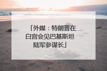 外媒：特朗普在白宫会见巴基斯坦陆军参谋长