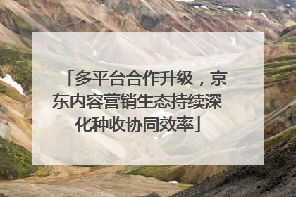 多平台合作升级，京东内容营销生态持续深化种收协同效率