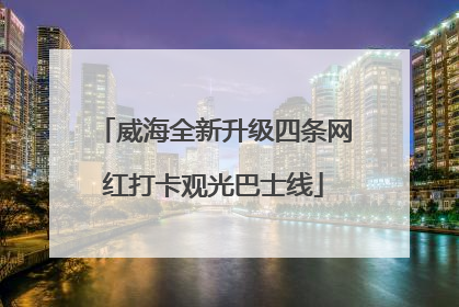 威海全新升级四条网红打卡观光巴士线