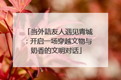 当外籍友人遇见青城：开启一场穿越文物与奶香的文明对话