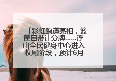 彩虹跑道亮相，篮筐自带计分牌……浮山全民健身中心进入收尾阶段，预计6月30日试运营