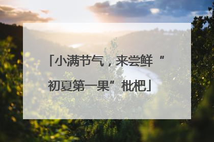 小满节气，来尝鲜“初夏第一果”枇杷