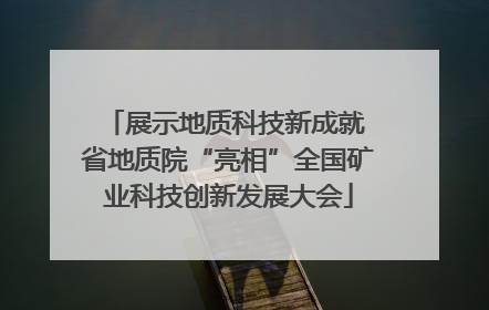 展示地质科技新成就 省地质院“亮相”全国矿业科技创新发展大会