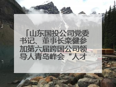 山东国投公司党委书记、董事长栾健参加第六届跨国公司领导人青岛峰会“人才引领 创新驱动”人力资源高质量发展对话会